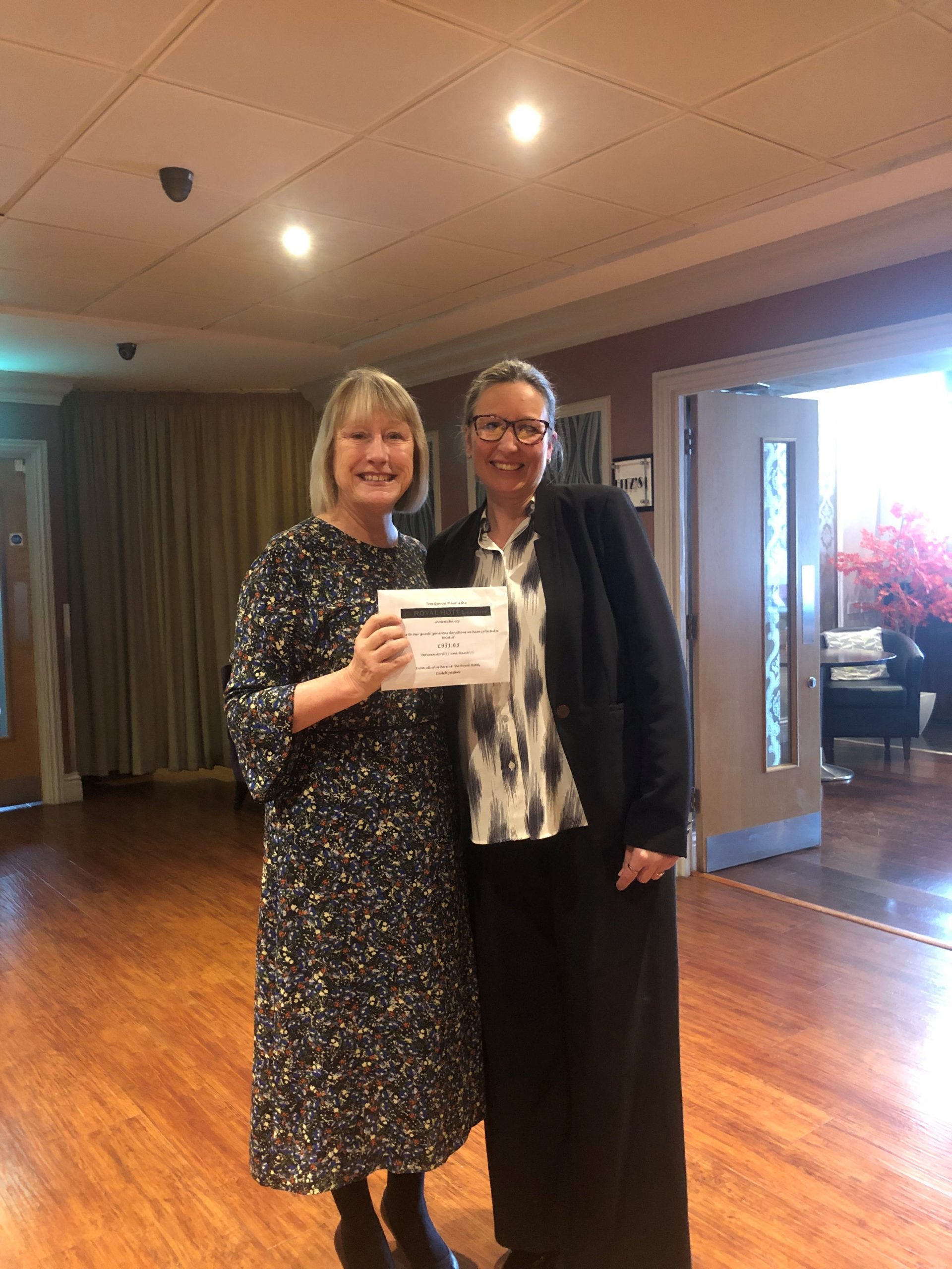 The Royal Hotel Cardiff Makes Generous Donation « TGP Cymru